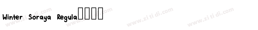 Winter Soraya Regula字体转换
